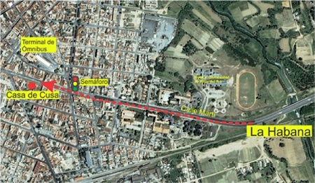 'Mapa de localizacion' Casas particulares are an alternative to hotels in Cuba.